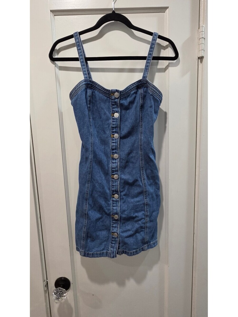 Pacsun Denim Button Front Mini Dress XS